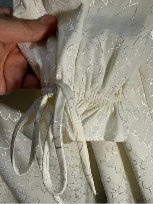 Lulus Elegant Adoration Cream Floral Jacquard Long Sleeve Mini Dress – Small NWT thumbnail 9