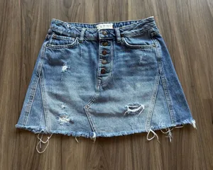 Free People Denim Skirt thumbnail 1