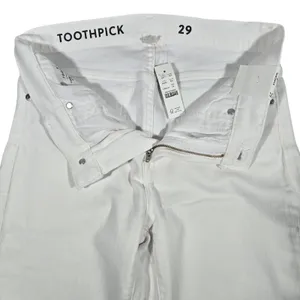 J.Crew 9" Toothpick Skinny Jeans White Size 29 B3584 SP22‎ Ankle Denim thumbnail 4