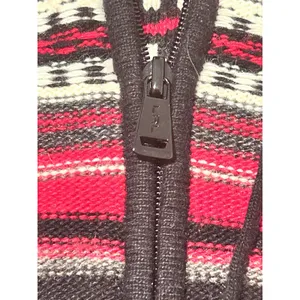 Lauren Active Ralph Lauren Hoodie Women Small Pink Black Striped Wool Blend Zip thumbnail 6