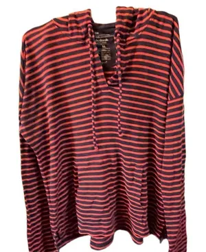 Gap size XL striped “The Octavia waffle Hoodie”. thumbnail 1