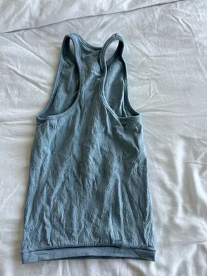Lululemon Grey High Neck Racerback Tank Top thumbnail 3