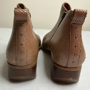 Sarto by‎ Franco Sarto Women Brown Snakeskin Embossed Leather Ankle Boots 9M thumbnail 5