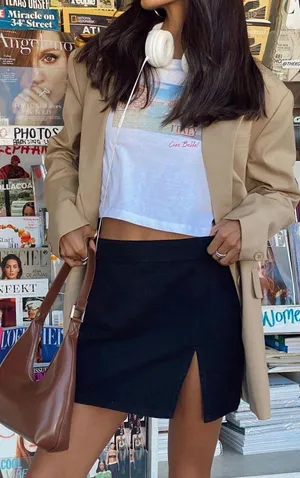 Princess Polly Black Mini Skirt thumbnail 1