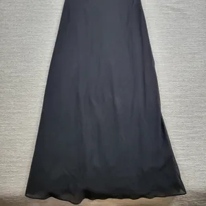 VTG Bora Prom Dress XL Black Bling Accent Sheer Layer Fairy Goth Evening Gown thumbnail 15