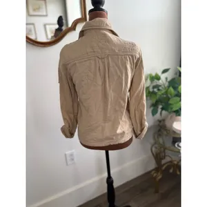 American Eagle Outfitters Utility‎ Jacket XS Button Up Tan Lightweight thumbnail 3