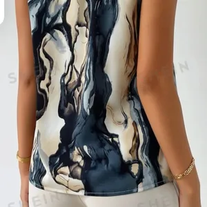 Button down vest top Black thumbnail 4