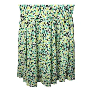 On 34th Floral‎ Flutter Sleeve Dress Womens XS Green White Mini Belted Pockets thumbnail 11