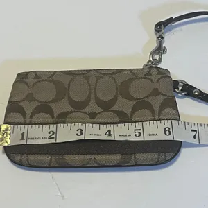 Coach‎ Wristlet Womens OS Brown Signature C Monogram Canvas Zip Pouch thumbnail 5