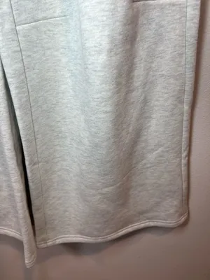 Edikted Kori Oversized Wide-Leg Sweatpants Gray Melange Pocket Fleece NEW Medium thumbnail 6