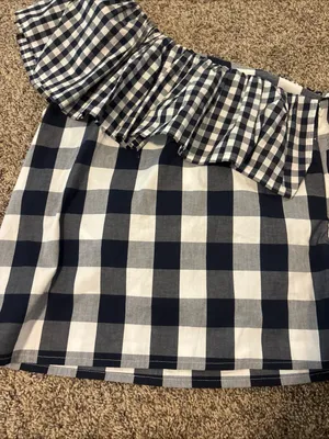 NWT J. Crew Gingham One Shoulder Blouse thumbnail 6