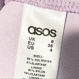 ASOS‎ Size 4 Light Purple Ruffle Trim Sleeveless Tank Mini Dress NEW thumbnail 5