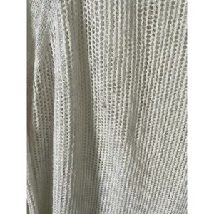 Soft Surroundings Linen Blend Lightweight Sweater White Purple Size XL thumbnail 7