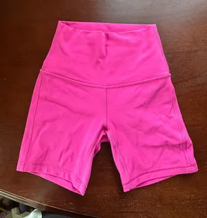 Hot Pink Lululemon Biker Shorts thumbnail 1