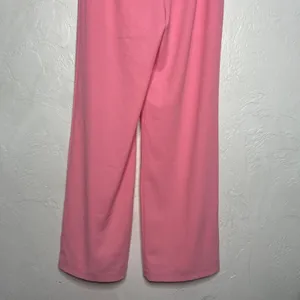 New Tea & Cup Women Hot Pink High Wasted Pleated Flare Dress Pants M thumbnail 8