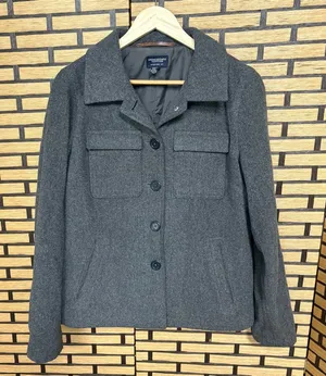 American Eagle Outfitters Gray Wool Blend‎ Coat Size Large thumbnail 1