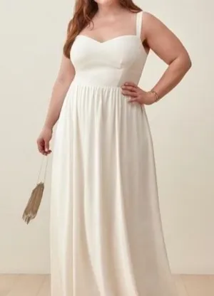 Reformation Hollyhock Dress in Ivory thumbnail 1