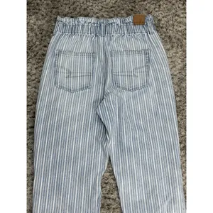 American Eagle Outfitters Women’s Mom Jeans Blue Indigo Stripe Size 10 Long thumbnail 7