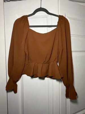 Altar'd State Ruffled Long Sleeve Top thumbnail 3