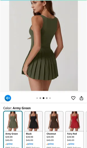 Athletic dress Green Size L thumbnail 2