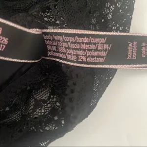 Victoria's Secret VS Black Lace Floral Bralette T Back Razorback Small thumbnail 4