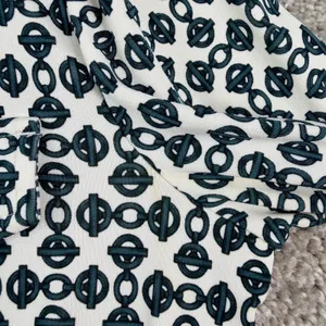Tory Burch Katie Link Print Rayon Shirt Dress Size S Geometric Mod Preppy Retro thumbnail 10