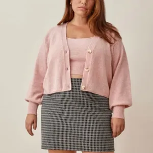 Reformation Varenne Cashmere Cardigan in Blush Size XS thumbnail 2
