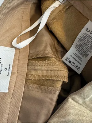 Babaton Numero Pants Size 0 Tan Side Slit Ankle‎ Vent Mid Rise Slim Fit Twill thumbnail 2