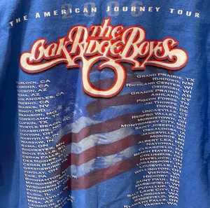 Y2K Oak Ridge Boys Concert TShirt Country Music Western Blue XL American Journey thumbnail 4