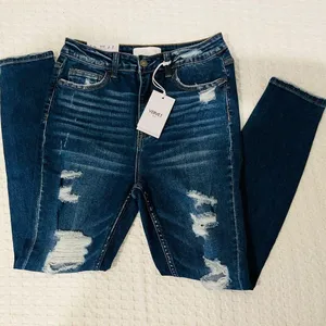 Vervet Haylie Women's Blue Denim Jeans NWT- Size 29 Distressed New #163 thumbnail 11