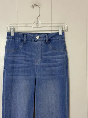 Halara Flex High Waisted Sculpted Lift Straight Leg Jeans Blue XS NWT thumbnail 4