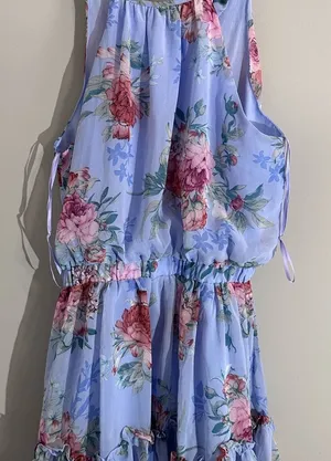 DO+BE‎ Light Blue Floral Dress thumbnail 1
