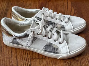 Vintage Havana Dina Sneaker Suede and Calf Hair Size 11 New without Box thumbnail 1