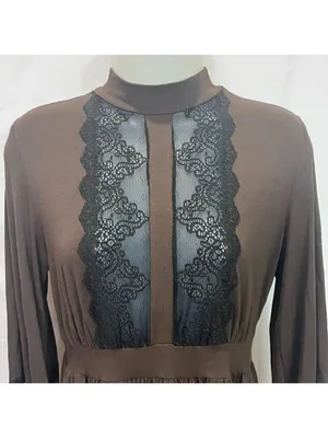 Anthropologie Only Hearts Helena Stuart Lace Midi Dress Sz M Cottage-core thumbnail 5