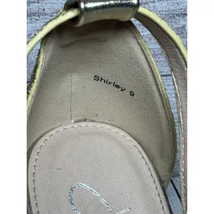 J Adams Shirley Gold Glitter Ankle Strap Heeled Sandals Size 9 thumbnail 5