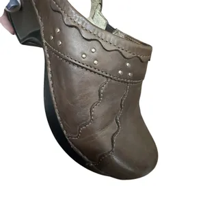 DANSKO Hailey Professional Staple Clog Mule Platform Nursing Shoe Studs 7.5-8/38 thumbnail 12