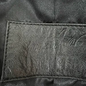 Jacqueline Ferrar Vintage 90s Black Leather Trench Coat Oversized Minimalist Long Coat - Size M thumbnail 11