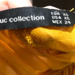 Zara Trafaluc Collection Mustard Yellow Long Sleeve Knee Length Dress XS thumbnail 9
