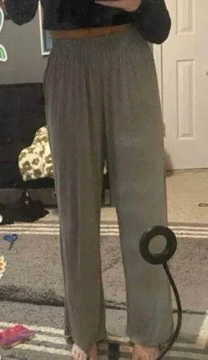 Flowy grey sweatpants Gray Size XS thumbnail 3