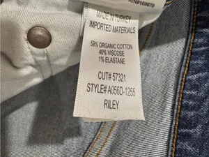 Agolde Size 29 Riley High Rise Straight Crop (Weightless Stretch) Medium Wash thumbnail 5