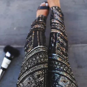 Calypso St. Barth Sequin Embellished Silk Jogger Pants thumbnail 1