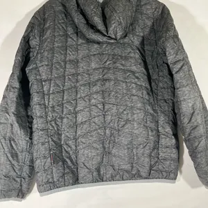 The North Face Reversible Primaloft Quilted Jacket Sz S‎ Gray W/Orange Accents thumbnail 2