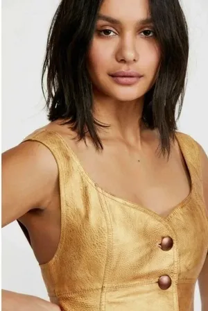 Free People Goldie Leather Mini Dress 4 thumbnail 2