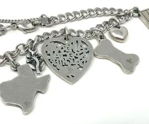 James Avery sterling silver charm bracelet, 8 charms thumbnail 9