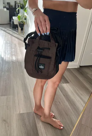 Alo Yoga Crossbody Bucket Bag Espresso thumbnail 1