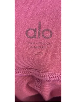 Alo Yoga Pink Mid Waist Airbrush Leggings XXS Lounge Gym Hike Run Athleisure thumbnail 5