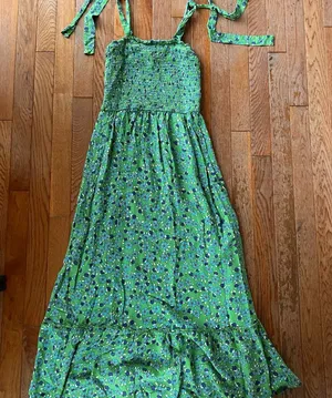 Green Floral Maxi Dress thumbnail 1