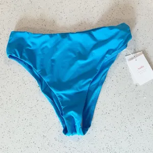 Andie Swim The 90s High Waisted Bottom Azul Electric Bright Blue Size‎ Medium thumbnail 3