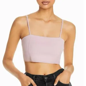 A.L.C. Winnie Knit Bra Top‎ in a Rose Pink Color Size Medium Cropped Top thumbnail 1