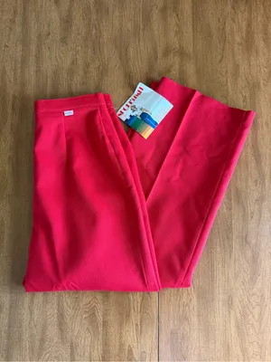 Vintage Levi’s Womenswear Red High Waist Trousers Deadstock 70s Pants thumbnail 10